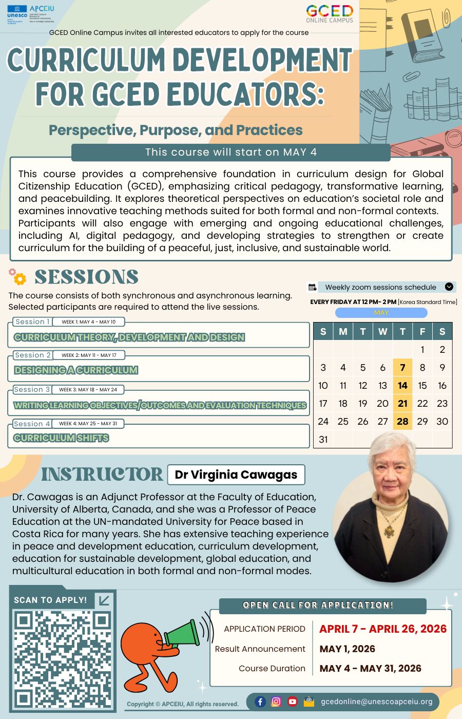 [OPEN CALL] Online Course: Curriculum Development for GCED Educators
